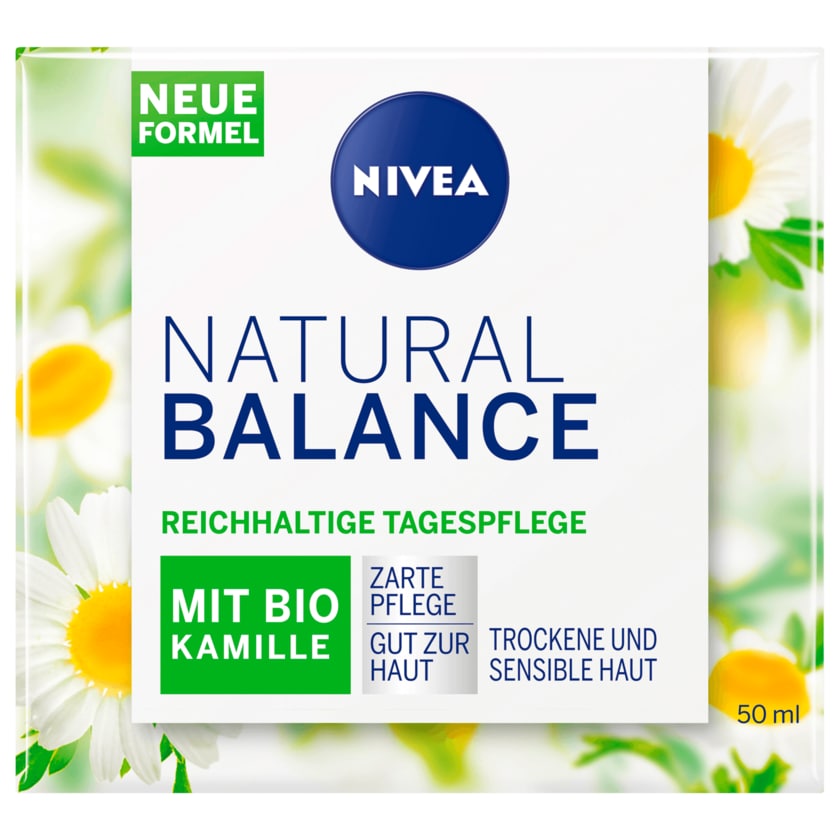 NIVEA Natural Balance mit Bio Kamille Reichhaltige Tagespflege 50ml